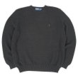 画像1: 90's Polo Ralph Lauren コットンニット "BLACK" (1)