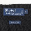 画像2: 90's Polo Ralph Lauren コットンニット "BLACK" (2)