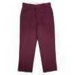 画像1: 90's Dickies 874 ワークパンツ "MADE IN USA / BURGUNDY" (1)