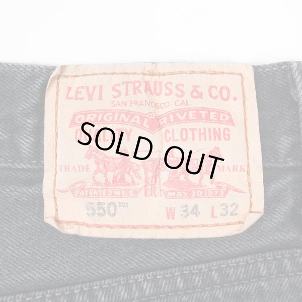 画像3: 00's Levi's 550 ブラックデニムパンツ "W34 L32" (3)