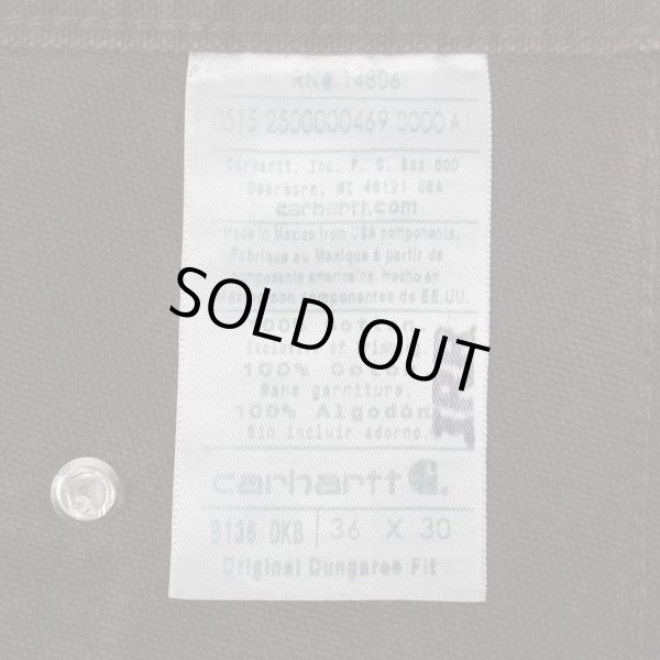 画像3: 00's Carhartt ダブルニー ペインターパンツ "DARK BROWN / 実寸W35 L28" (3)