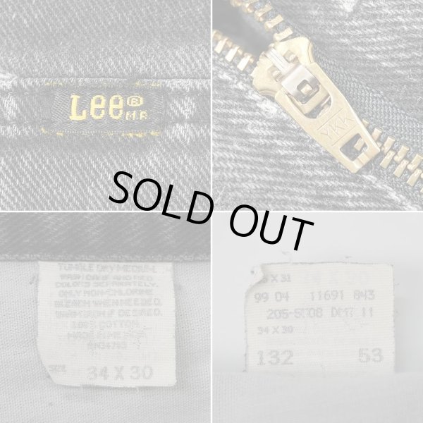 画像4: Late 90's Lee 205-5508 ブラックデニムパンツ “W34 L30” (4)