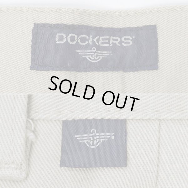画像3: 00's DOCKERS ノータック チノトラウザー "DEADSTOCK / BEIGE / W34 L30" (3)