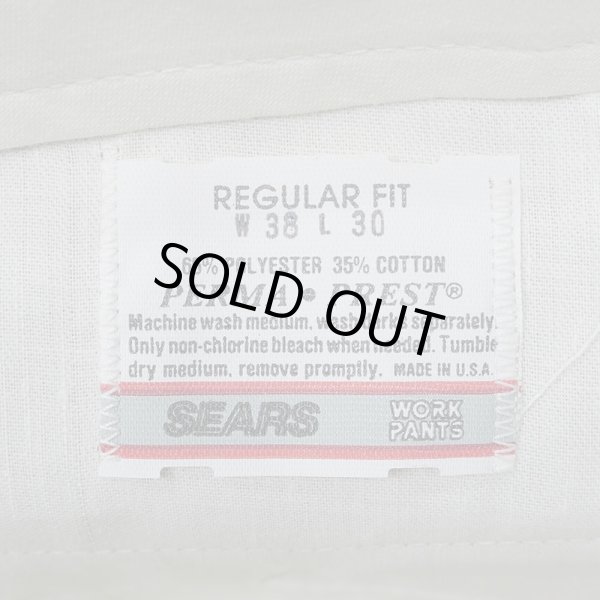 画像4: 80's Sears ブーツカット ワークパンツ "MADE IN USA / DEADSTOCK" (4)