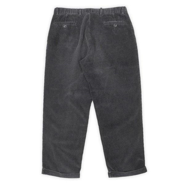 画像2: 00's DOCKERS 2タック コーデュロイパンツ "W36 L30 / FADE BLACK" (2)