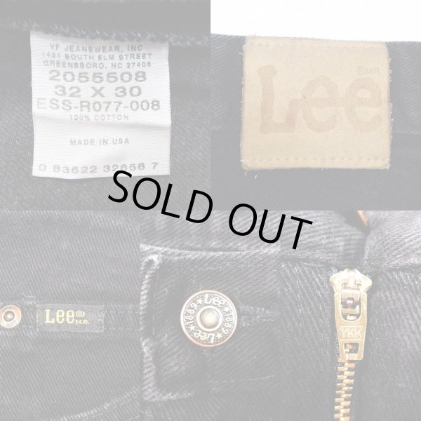 画像3: 90's Lee 205-5508 ブラックデニムパンツ “MADE IN USA” (3)