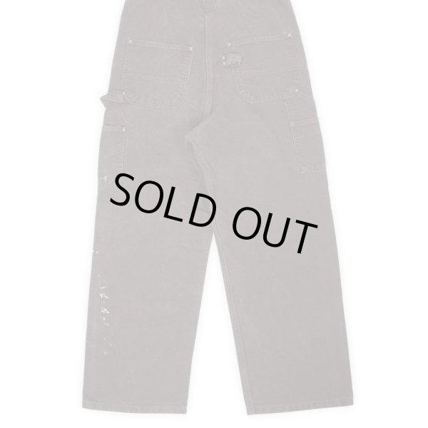 画像4: 00's Carhartt ダブルニー ダックオーバーオール "W34 L30 / Dark Brown" (4)