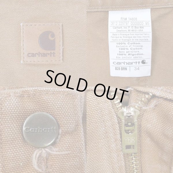 画像3: 00's Carhartt ダックペインターショーツ “Brown” (3)