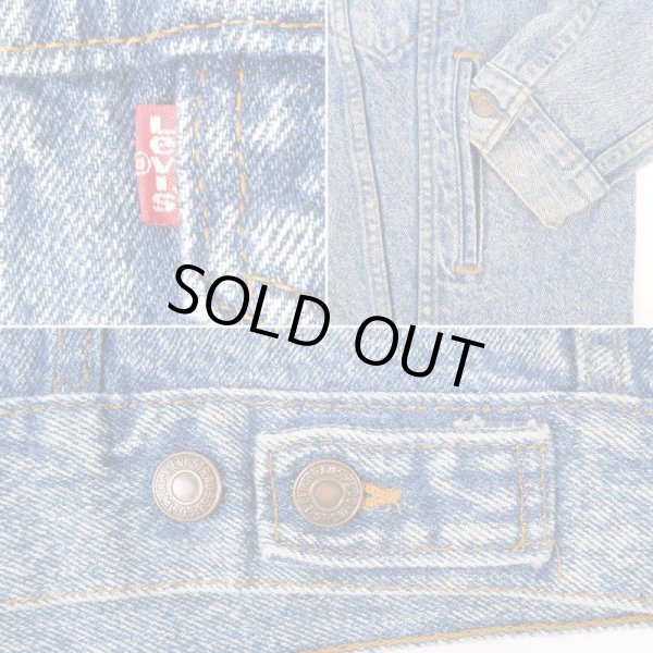 画像4: 80's Levi's 70507-4813 アシッドウォッシュ デニムジャケット "MADE IN USA" (4)