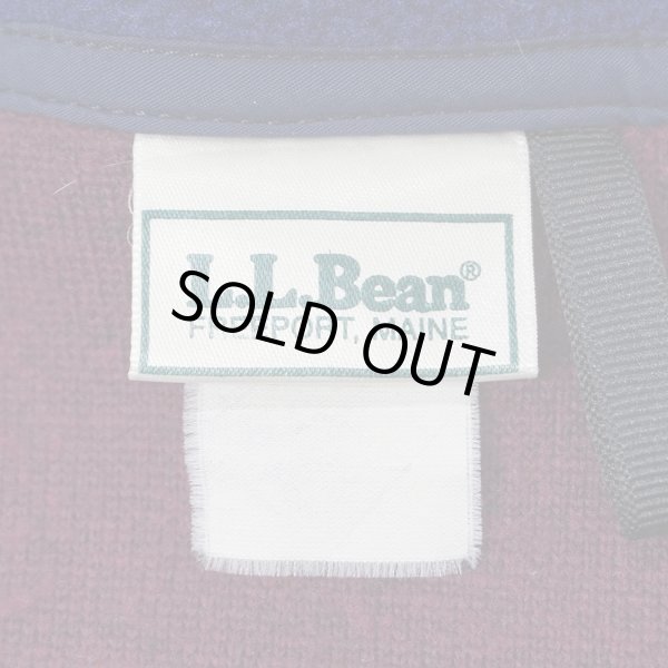 画像2: 90's L.L.Bean プルオーバー パイルフリースジャケット "BURGUNDY" (2)