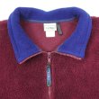 画像3: 90's L.L.Bean プルオーバー パイルフリースジャケット "BURGUNDY" (3)