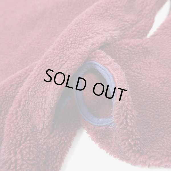 画像4: 90's L.L.Bean プルオーバー パイルフリースジャケット "BURGUNDY" (4)