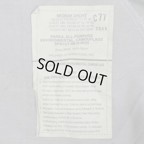画像2: 00's USAF APECS ABU GORE-TEX PARKA "MEDIUM-SHORT / DEADSTOCK" (2)