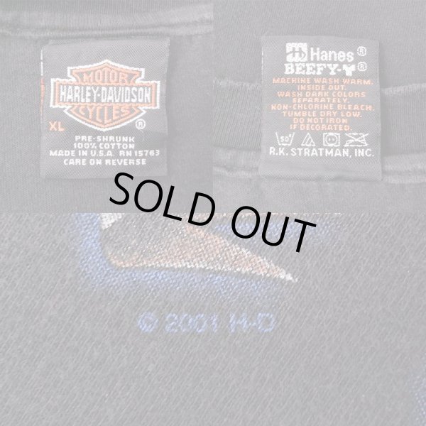 画像3: 00's HARLEY-DAVIDSON 両面プリント ポケットTシャツ "MADE IN USA" (3)