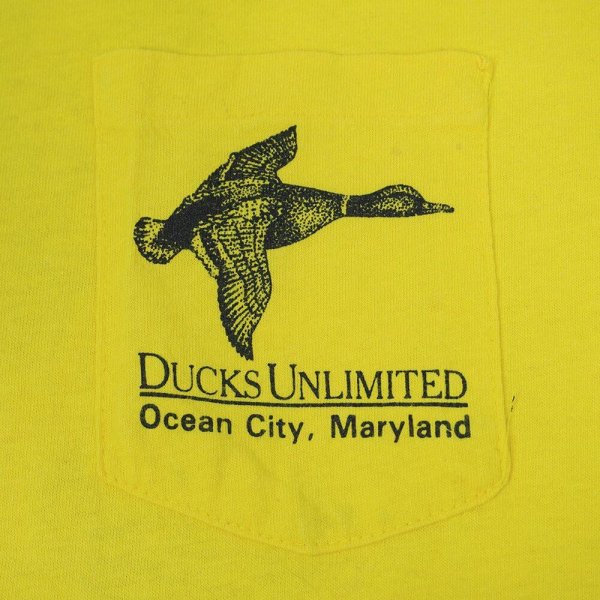 画像4: 80-90's DUCKS UNLIMITED 両面プリント ポケットTシャツ "MADE IN USA" (4)