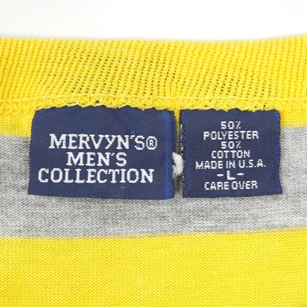 画像2: 90's MERVYN'S ボーダー ポケットTシャツ "MADE IN USA" (2)