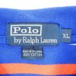 画像2: 90's Polo Ralph Lauren マルチボーダー柄 ポロシャツ "BLUE BASE” (2)