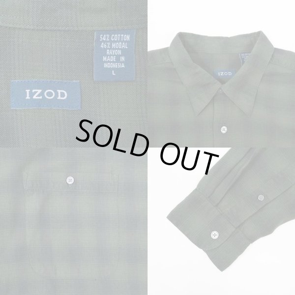 画像3: 90's IZOD コットンレーヨンシャツ (3)