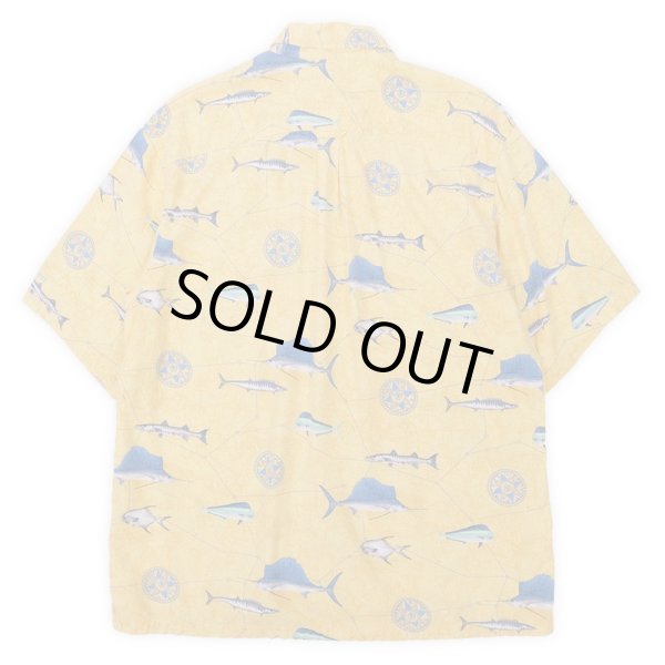 画像2: 00's Columbia S/S 総柄 ボタンダウンシャツ (2)