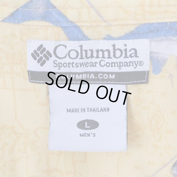 画像3: 00's Columbia S/S 総柄 ボタンダウンシャツ (3)