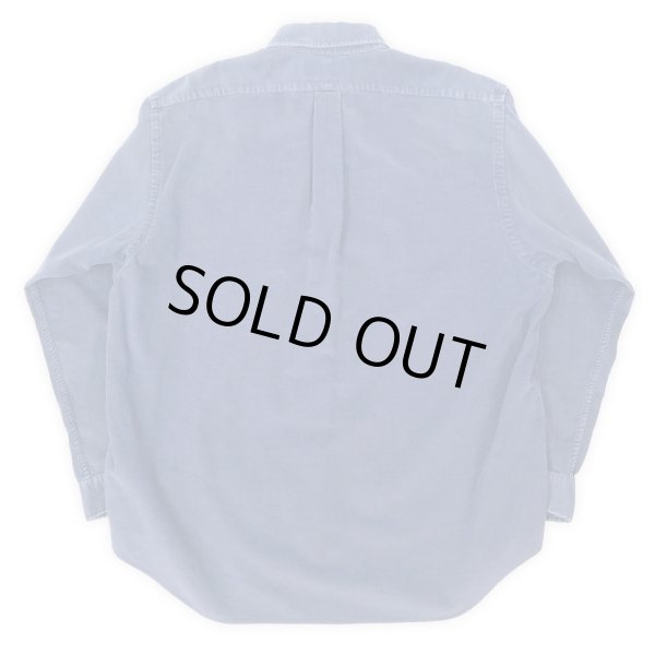 画像2: 90's Polo Ralph Lauren コーデュロイ ボタンダウンシャツ “BLAIRE / BLUE” (2)