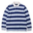 画像1: 00's Polo Ralph Lauren ボーダー柄 ラガーシャツ (1)