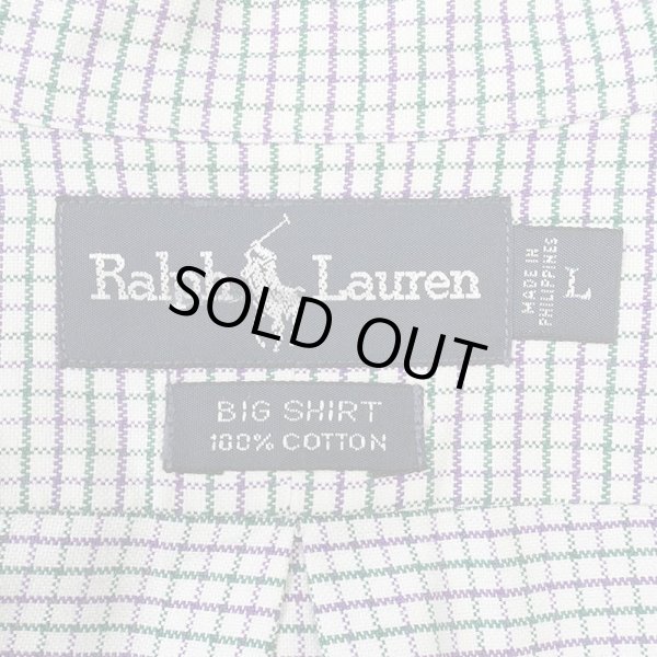 画像2: 90's Polo Ralph Lauren ボタンダウンシャツ “BIG SHIRT / Near DEADSTOCK” (2)