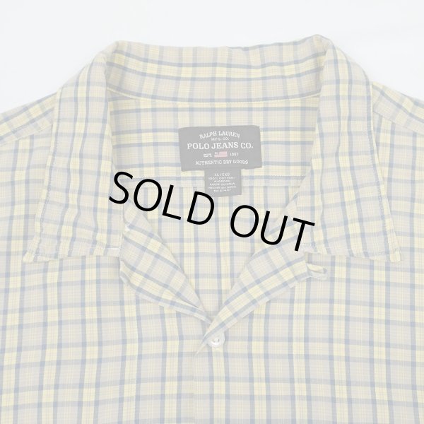 画像4: 90-00's POLO JEANS S/S コットンオープンカラーシャツ (4)