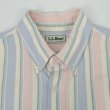 画像3: 90's L.L.Bean マルチストライプ柄 ボタンダウンシャツ "MADE IN USA / Oxford" (3)