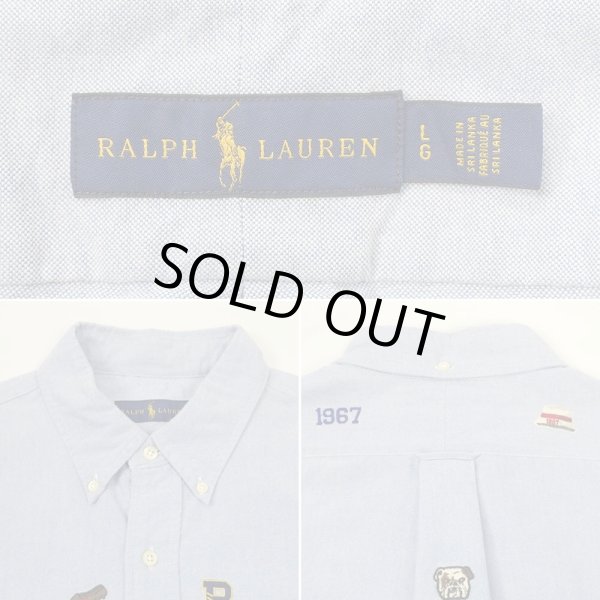 画像3: 00's Polo Ralph Lauren 総柄刺繍 ボタンダウンシャツ (3)