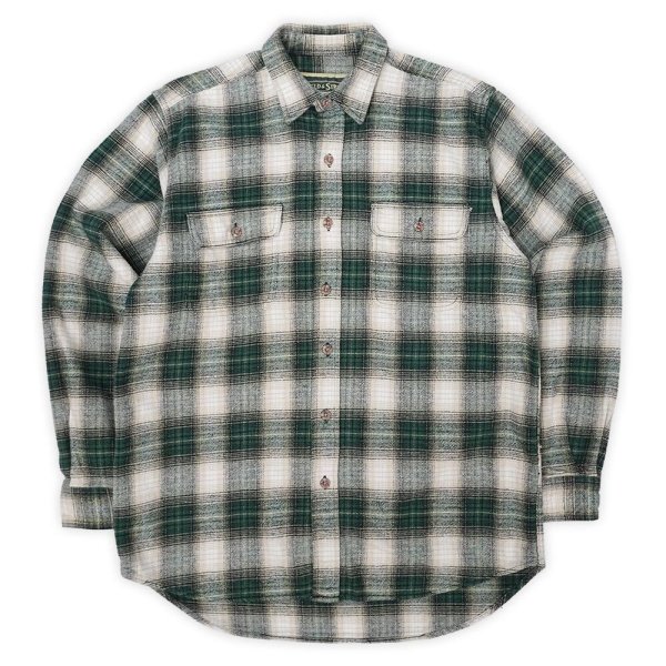 画像1: 00's FIELD & STREAM ヘビーネルシャツ "Ombre Plaid" (1)