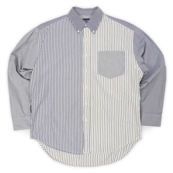 画像1: 90's OLD GAP クレイジーパターン ボタンダウンシャツ (1)