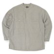 画像1: 90's Calvin Klein バンドカラーシャツ "Cotton × Rayon" (1)