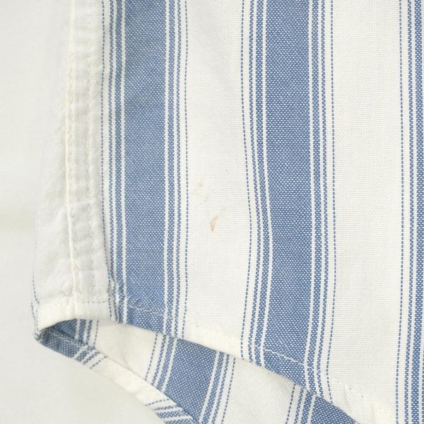 画像4: 90's DOCKERS マルチストライプ柄 S/S ボタンダウンシャツ “Blue × White” (4)