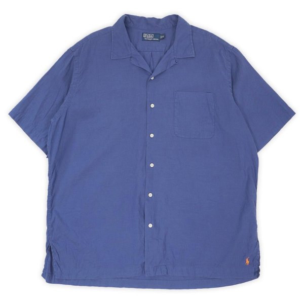 画像1: 90-00's Polo Ralph Lauren S/S コットンリネン オープンカラーシャツ (1)