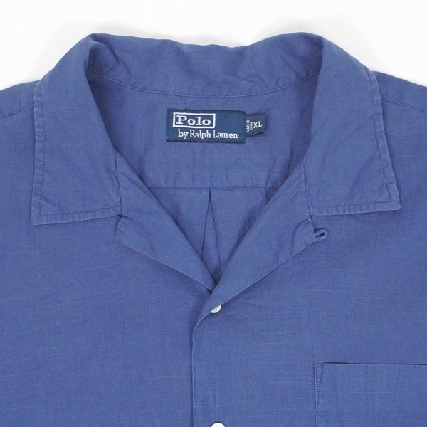 画像3: 90-00's Polo Ralph Lauren S/S コットンリネン オープンカラーシャツ (3)