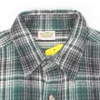画像4: 90's FIVE BROTHER ヘビーネルシャツ "MADE IN USA / Green Plaid" (4)