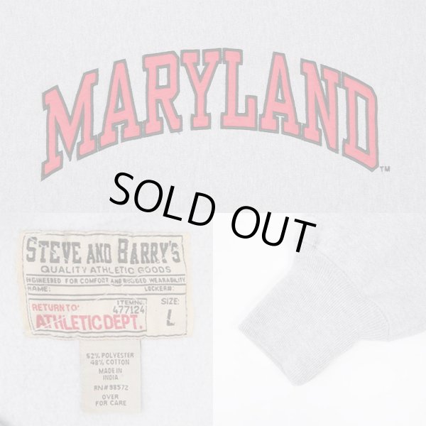 画像3: 00's STEVE AND BARRY'S リバースウィーブタイプ スウェット "MARYLAND" (3)