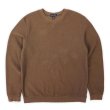 画像1: 00's LANDS' END コットンピケ スウェット "BROWN" (1)