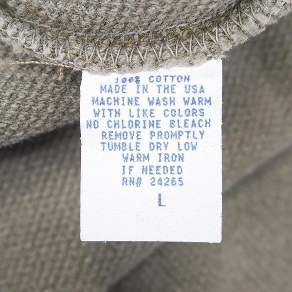 画像3: 90's ORVIS ハーフジップ コットンピケスウェット “MADE IN USA” (3)