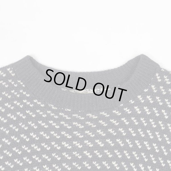 画像3: 70's L.L.Bean バーズアイ柄 ウールニット "筆記体タグ / MADE IN NORWAY" (3)