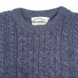 画像3: 90's Arancrafts フィッシャーマンセーター "Navy / MADE IN IRELAND" (3)