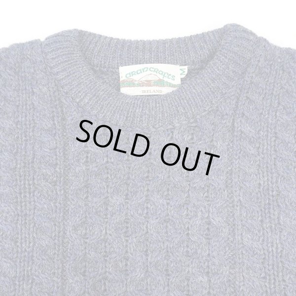 画像3: 90's Arancrafts フィッシャーマンセーター "Navy / MADE IN IRELAND" (3)