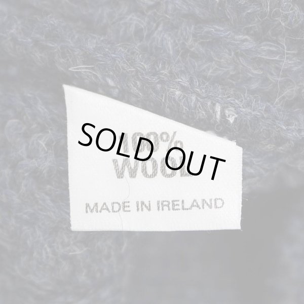 画像4: 90's Arancrafts フィッシャーマンセーター "Navy / MADE IN IRELAND" (4)