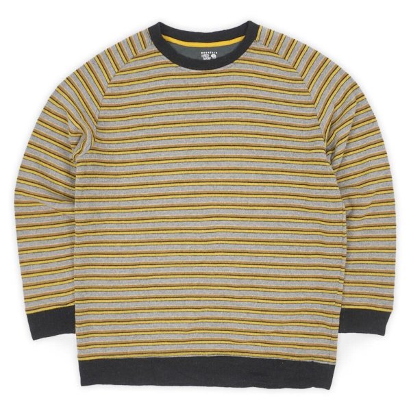 画像1: 00's MOUNTAIN HARDWEAR マルチボーダー柄 ウールニット (1)