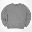 画像1: 90-00's Polo Ralph Lauren コットンニット "GRAY" (1)