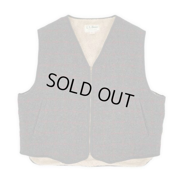 画像1: 90's L.L.Bean ボアライナー ウールベスト "MADE IN USA" (1)