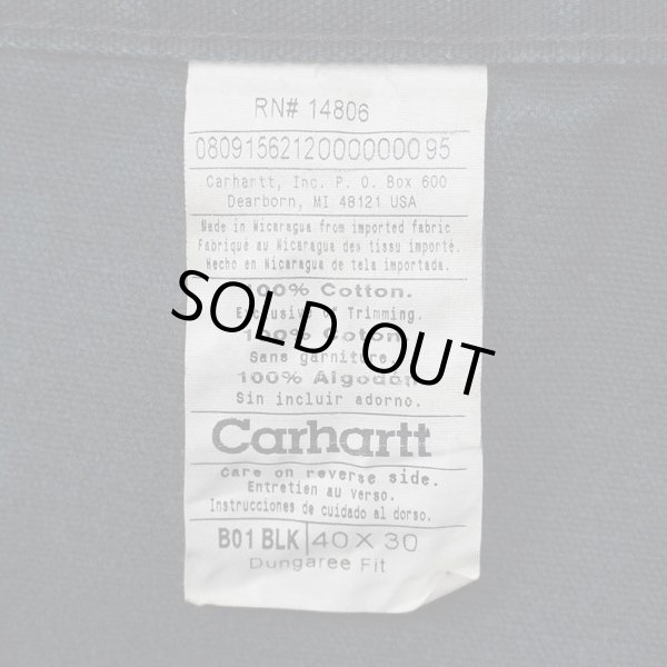 画像3: 00's Carhartt ダブルニー ペインターパンツ "BLACK / W40 L30" (3)