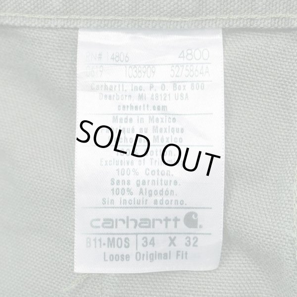 画像3: 00's Carhartt ダックペインターパンツ "MOSS GREEN" (3)