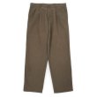 画像1: 00's DOCKERS 2タック コットントラウザー "BROWN / W34 L32" (1)